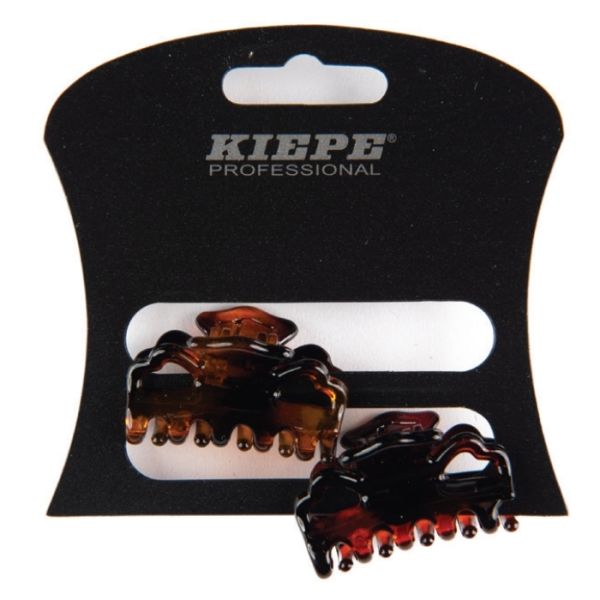 Pinces marron 3,5cm x2 Kiepe