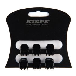 Pinzetten 1,2 cm schwarz x6 Kiepe