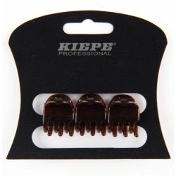Petites pinces 1,8cm marron x3 Kiepe