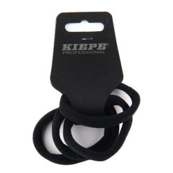 Elásticos para cabelo 1cm pretos x4 Kiepe