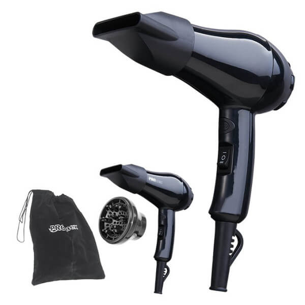 Mini Hair Dryer Promex Compact Black 1050 W