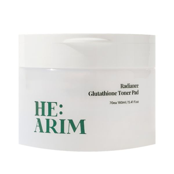 Pads tonificantes de brillo con Glutatión He: Arim 160ML