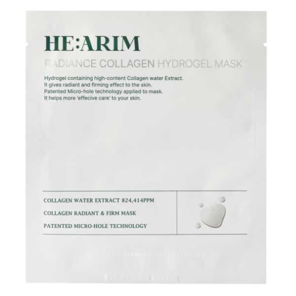 Mascarillas de hidrogel luminosas con colágeno He: Arim x4