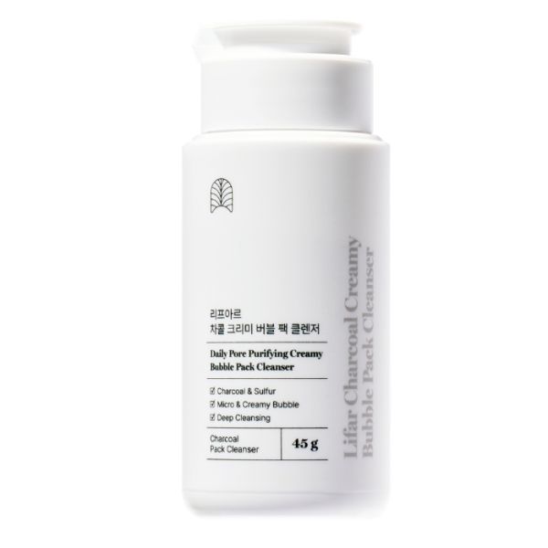 Nettoyant visage en poudre moussante au charbon Lifar 45g