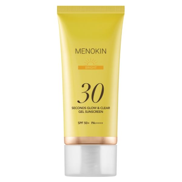 Gel solaire 30 secondes éclat lumineux Glow & Clear Menokin 50ML