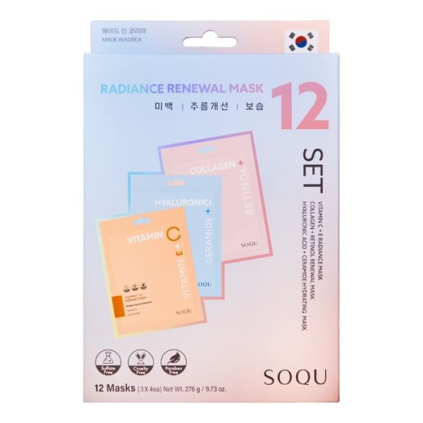 Cofre de máscaras renuevo de brillo Soqu x12