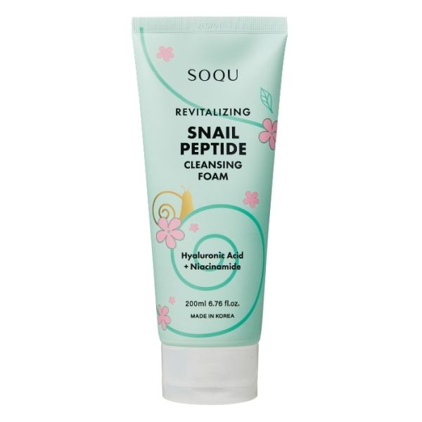 Mousse limpiadora revitalizante con mucina de caracol y péptidos Soqu 200ML