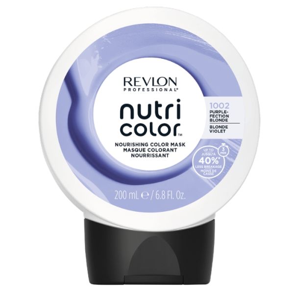 Masque repigmentant 1002 purple fection blonde Nutri Color Revlon 200ML