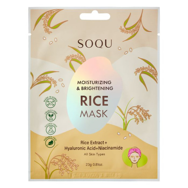 Hidratación Intensa: Mascarilla de Tela de Arroz Soqu 23g