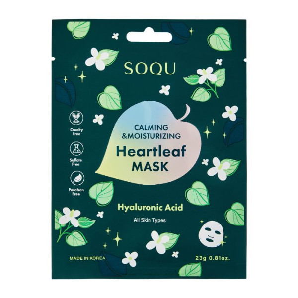 Calma y Frescura: Mascarilla de Tela Houttuynia Soqu 23g