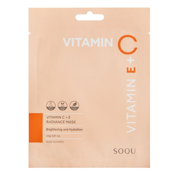 Regeneración Instantánea: Mascarilla de Tela Vitamina C Soqu 23g