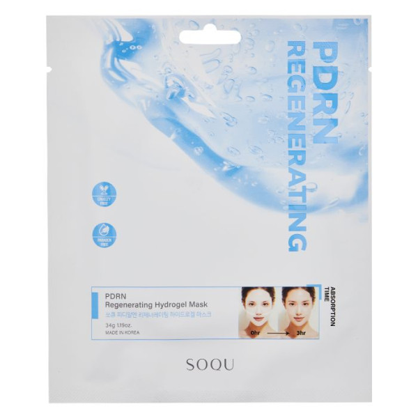 Hidratación Reparadora: Mascarilla de Hidrogel PDRN Soqu 34g