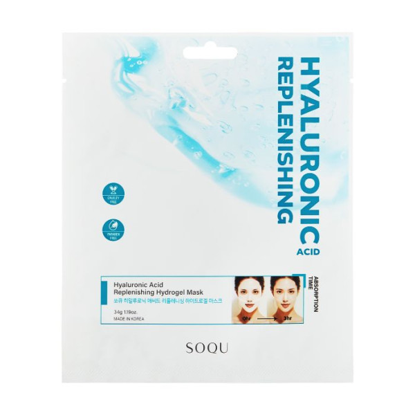 Eclat Revivido: Mascarilla de Hidrogel Ácido Hialurónico Soqu 34g