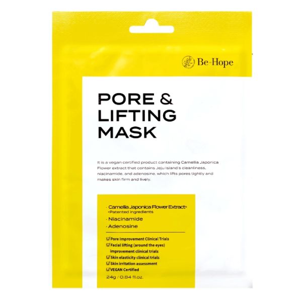 Mascarilla de tela reafirmante y perfeccionadora de poros Be-Hope 24g