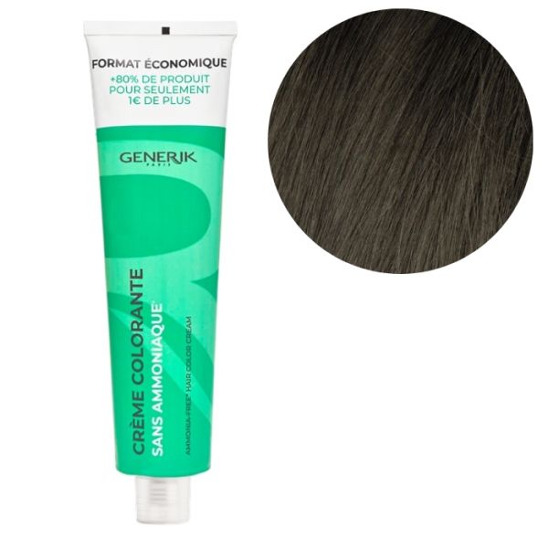 Coloration sans ammoniaque 4 Châtain Generik 180ML