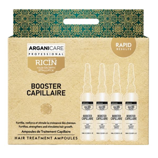 Booster capillaire pousse cheveux cure 1 mois Arganicare 4x10ML