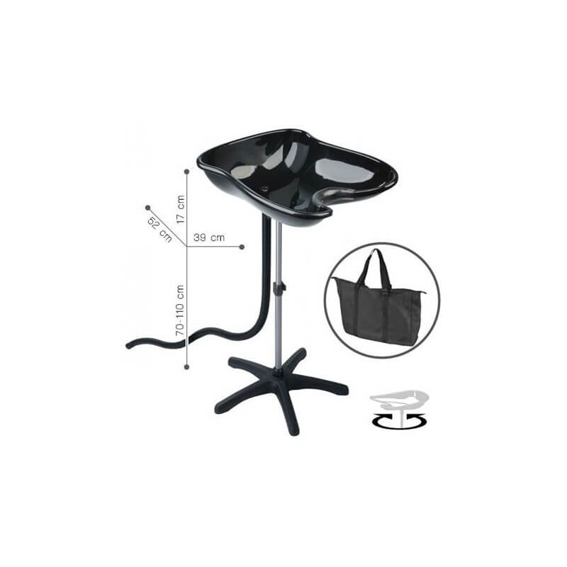 Lavatório Portátil Compacto Preto