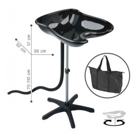 Lavatório Portátil Compacto Preto