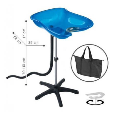 Wasbak Draagbaar Compact Blauw