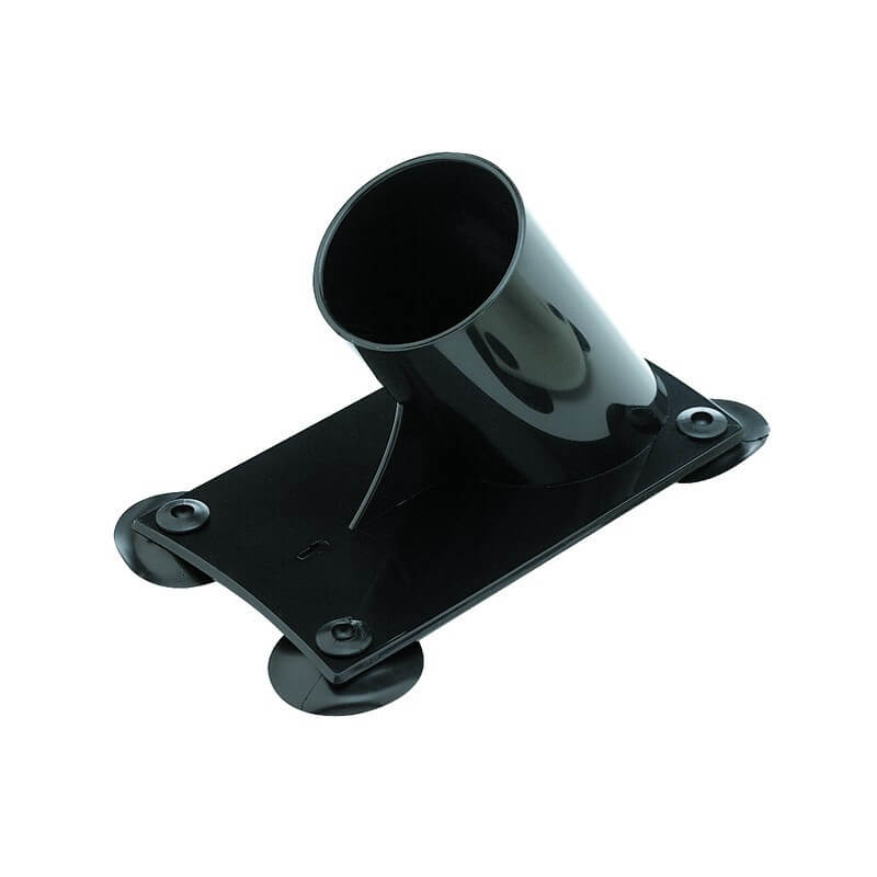 Black suction cup clothesline holder