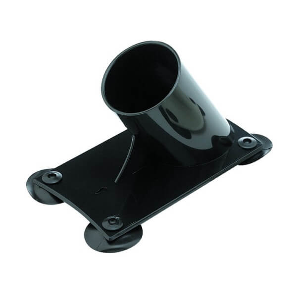 Black suction cup clothesline holder