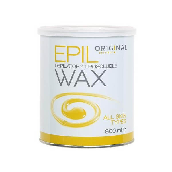 Pote de Cera Depilatória Wax para Todos os Tipos de Pele 800g Pote de Cera Depilatória Wax para Todos os Tipos de Pele 800g