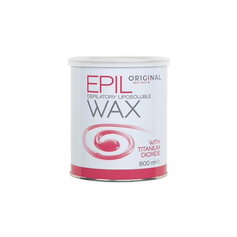 Pot Cire Epil Wax Rose Dioxyde titane 800 Grs