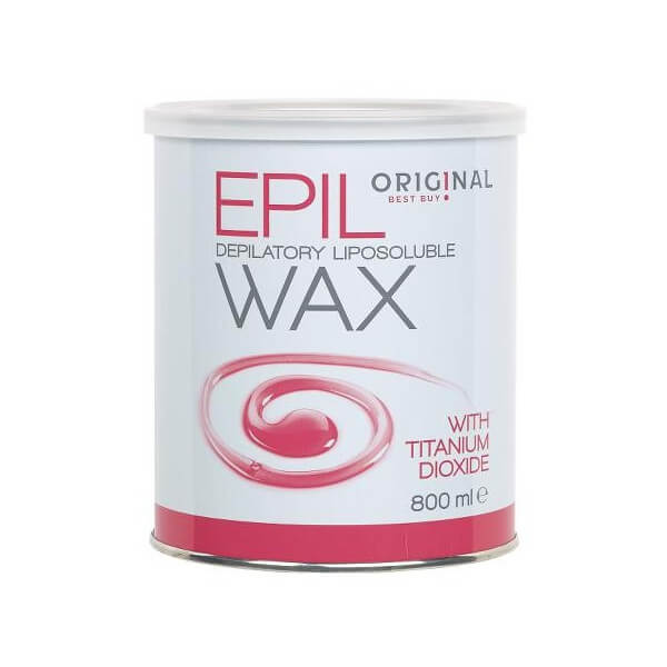 Pot Cire Epil Wax Rose Dioxyde titane 800 Grs