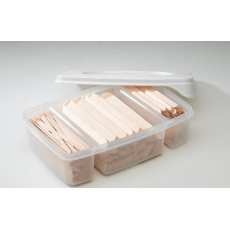 Box of 400 spatulas with 3 different models.
