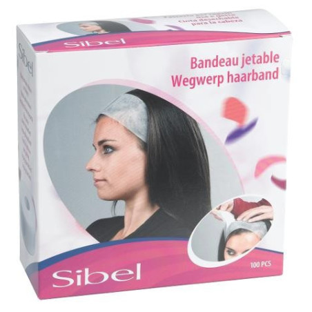 Box of 100 disposable headbands 7420291