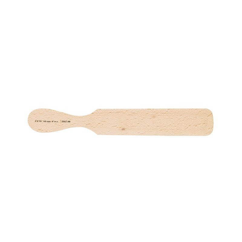 Rectangular wooden spatula for the legs