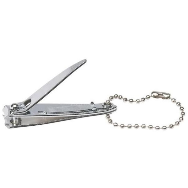 Nail clippers, small size, in blister packaging.