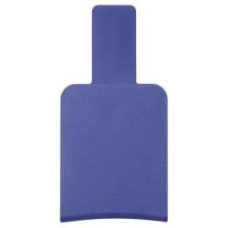 Blue highlights comb without teeth