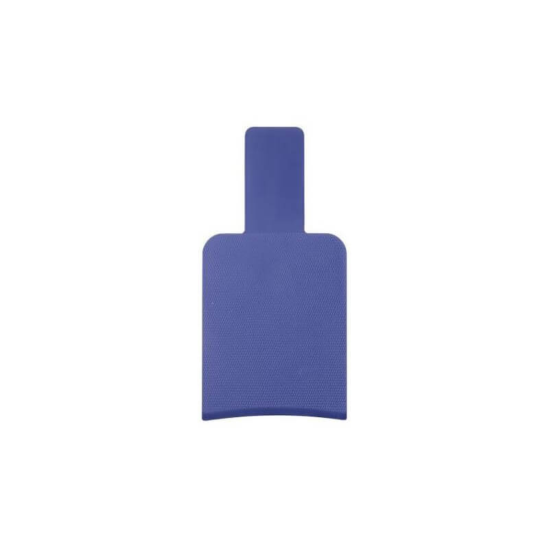 Blauwe haarstrengen zonder tandenpalette