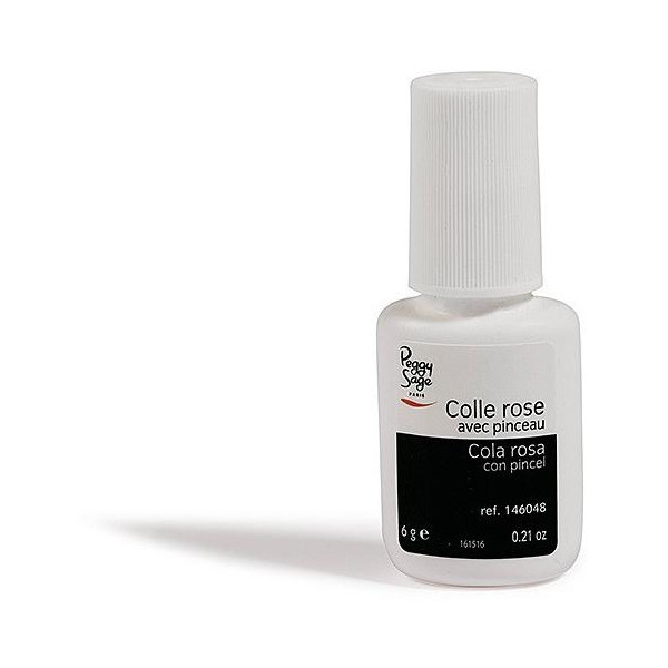 Colle rose 6 grs avec pinceau peggy sage Colle rose 6 grs avec pinceau peggy sage