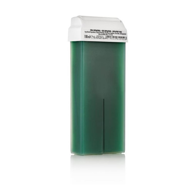 Cartucho de cera desechable verde clorofila 80 ml.
