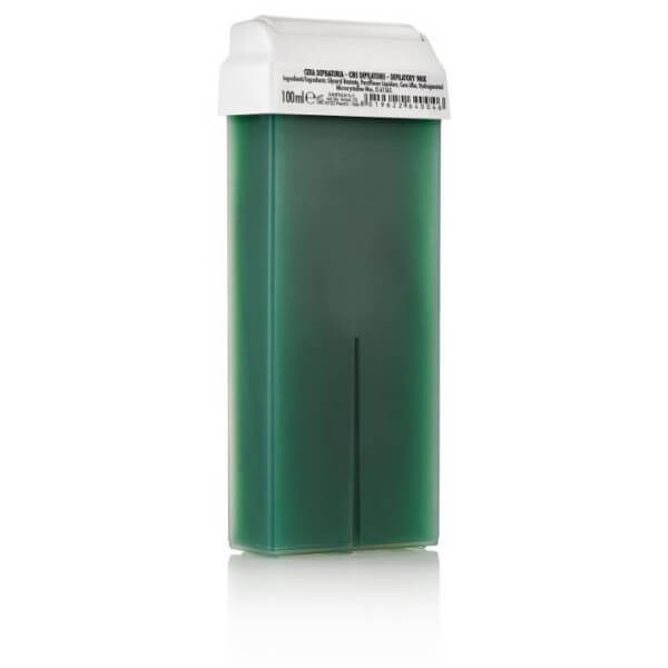 Cartucho de cera desechable verde clorofila 80 ml.