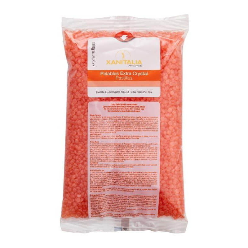 Cire Pelable Hypoallergénique Pastilles Orange Xanitalia 800g