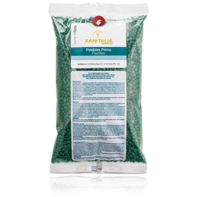 Cire Pelable Vert Chlorophylle Pastilles Xanitalia 1000 Grs