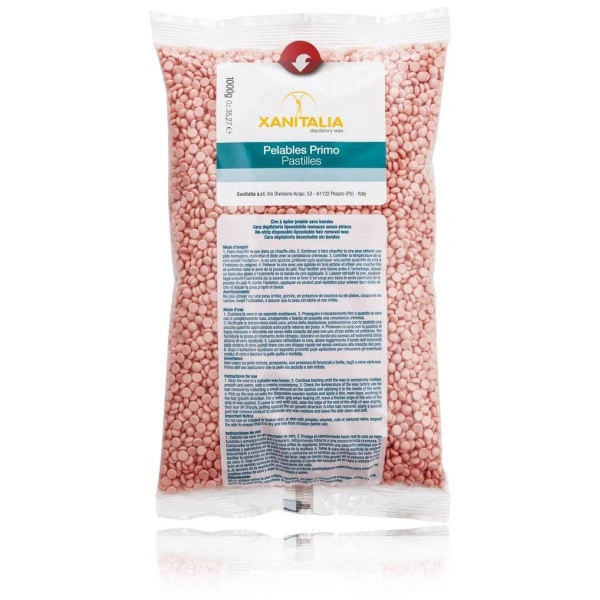 Peelable Pink Wax Pastilles Xanitalia 1000g Peelable Pink Wax Pastilles Xanitalia 1000g