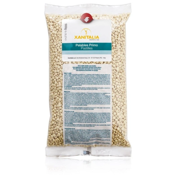 Cire Pelable Blanche Vanille Pastilles Xanitalia 1000g Cire Pelable Blanche Vanille Pastilles Xanitalia 1000g