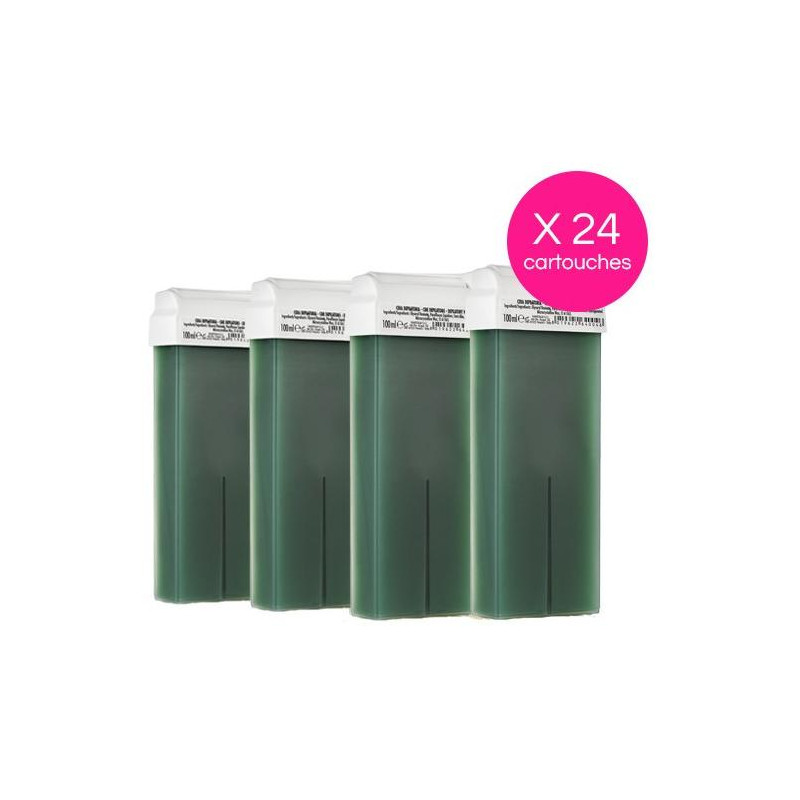Pack of 24 Green Wax Cartridges Xanitalia