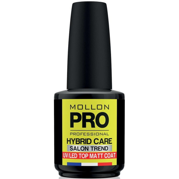 Matt capa de la tapa del clavo semi-permanente de atención Mollon 15ml Pro Hybrid Matt capa de la tapa del clavo semi-permanente de atención Mollon 15ml Pro Hybrid