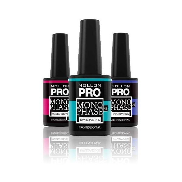 Vernis Semi-Permanent Monophase Mollon Pro 10ml (Par Couleur) Vernis Semi-Permanent Monophase Mollon Pro 10ml (Par Couleur)