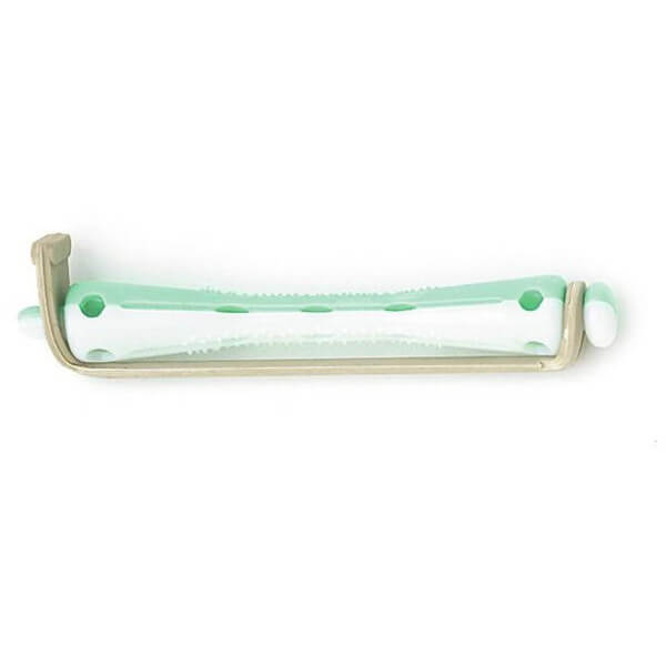 Permanente rollers Groen/Wit Kort