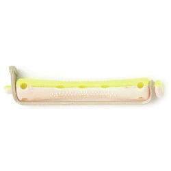 Rulos para permanente Amarillo/Rosa corto de 7 mm.