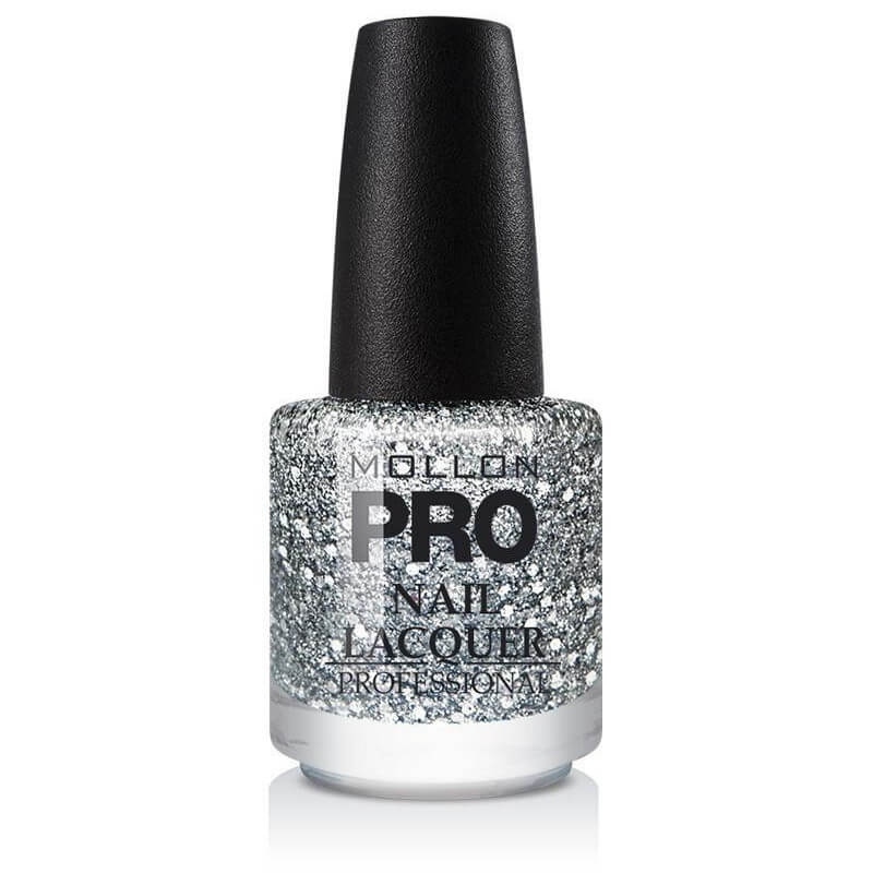Top Coat com Efeito de Purpurina Mollon Pro