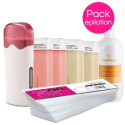 Pack Cire Roll\'On Peaux Délicates Xanitalia Rose/Nacrée Roll\'On