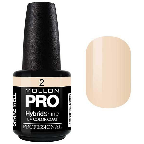 Vernis Semi-Permanent Hybrid Shine Mollon Pro 15ml Vanilla - 02 Vernis Semi-Permanent Hybrid Shine Mollon Pro 15ml Vanilla - 02
