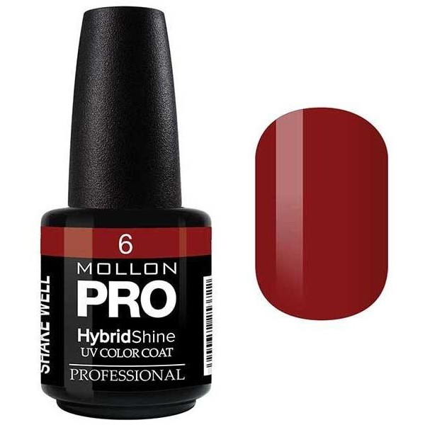 Vernis Semi-Permanent Hybrid Shine Mollon Pro 15ml Wine - 06 Vernis Semi-Permanent Hybrid Shine Mollon Pro 15ml Wine - 06